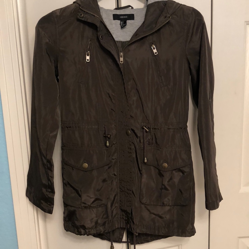 Forever 21 Long Fashion Wind Breaker Jacket